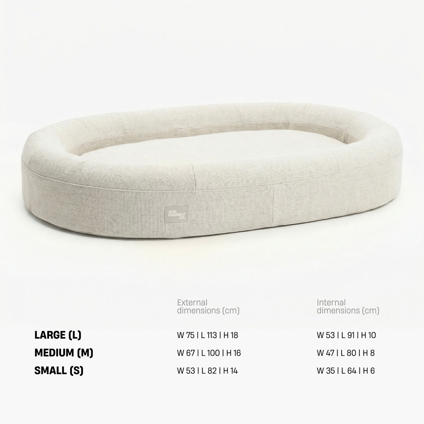 Chill Pill Memory Foam Dog Bed - Beige (Small)