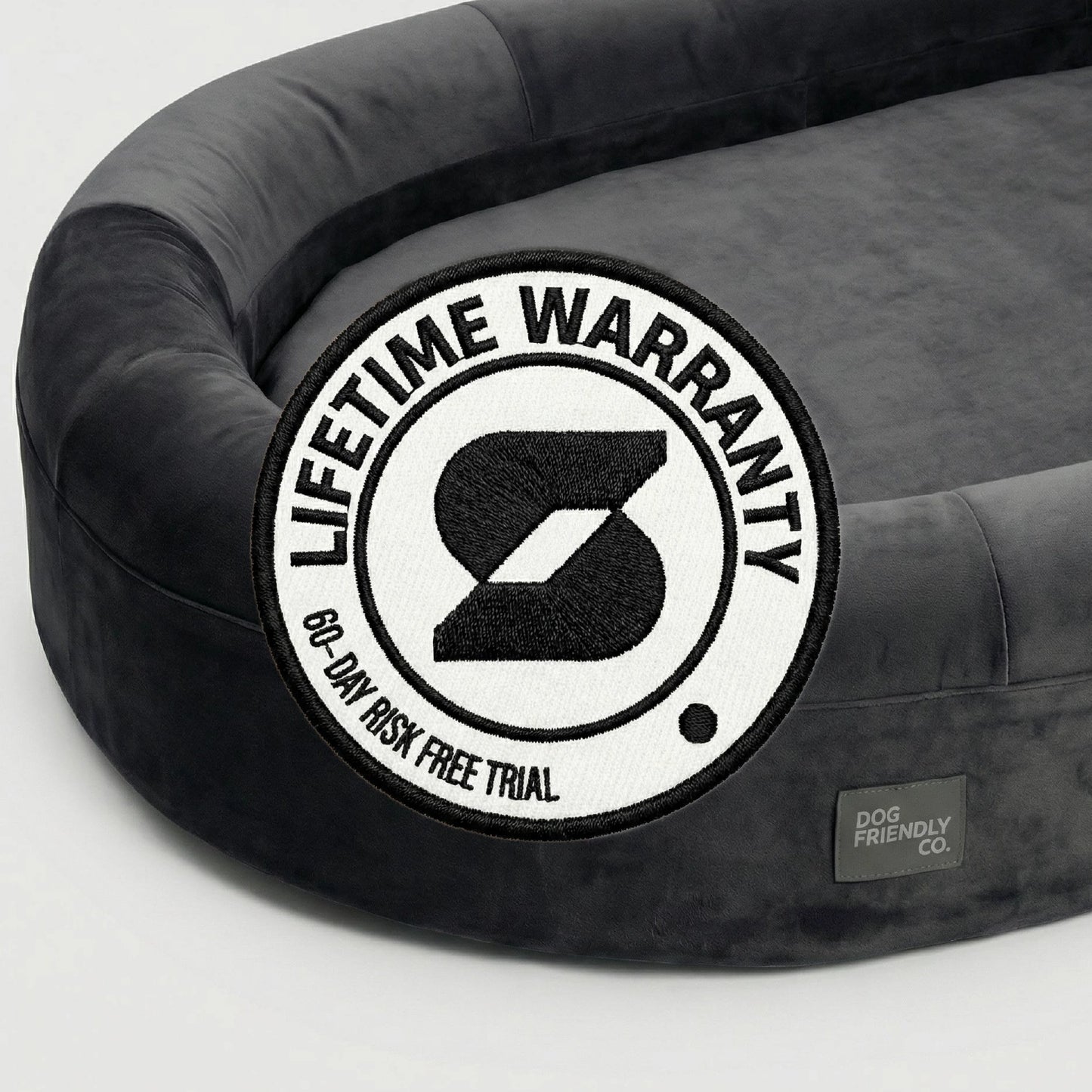 Chill Pill Velvet Easy Fit Cover - Charcoal