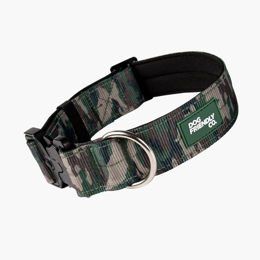 Tactical Dog Collar - Green Camo