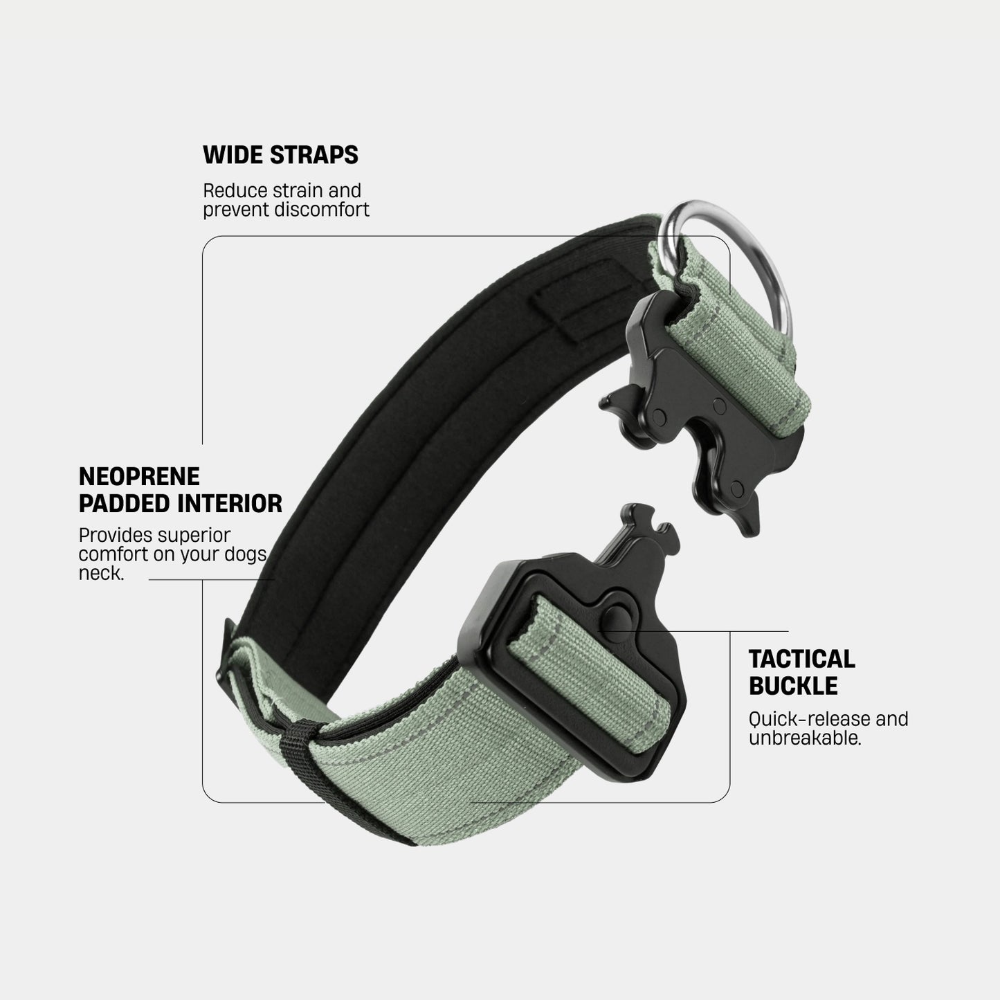 Tactical Dog Collar - Khaki