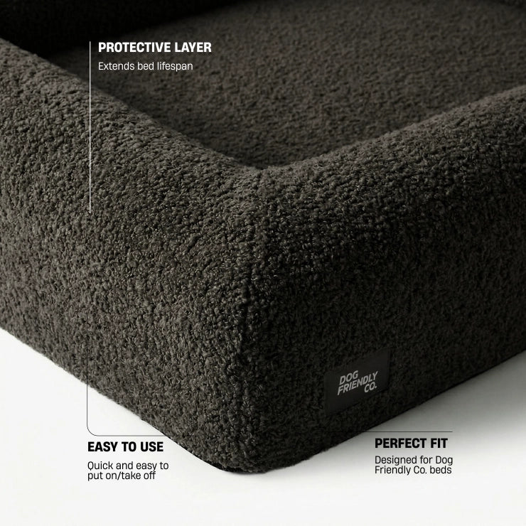 Bouclé Bed Replacement Cover - Brown Bouclé