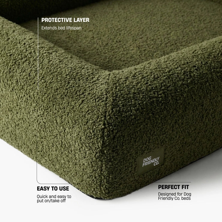 Bouclé Bed Replacement Cover - Green Bouclé