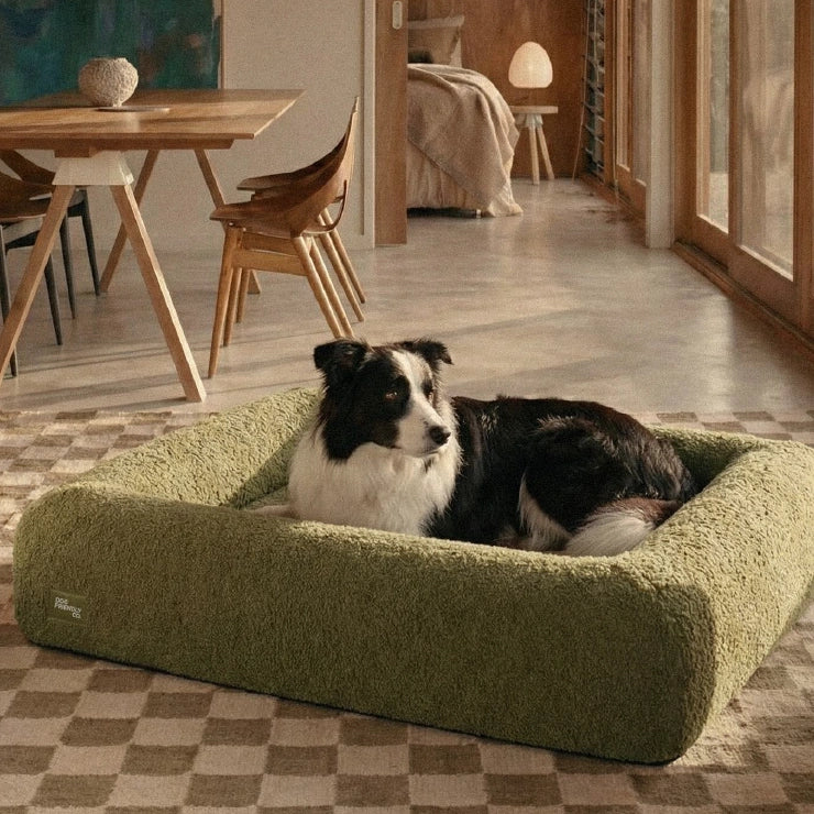 Bouclé Bed Replacement Cover - Green Bouclé