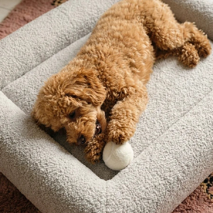 Bouclé Bed Replacement Cover - Grey Bouclé