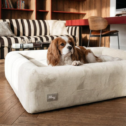 Premium Orthopedic Memory Foam Dog Bed - Beige (Medium) (LP)