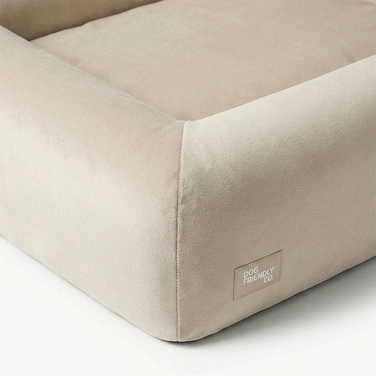 Premium Orthopedic Memory Foam Dog Bed - Beige (Small)