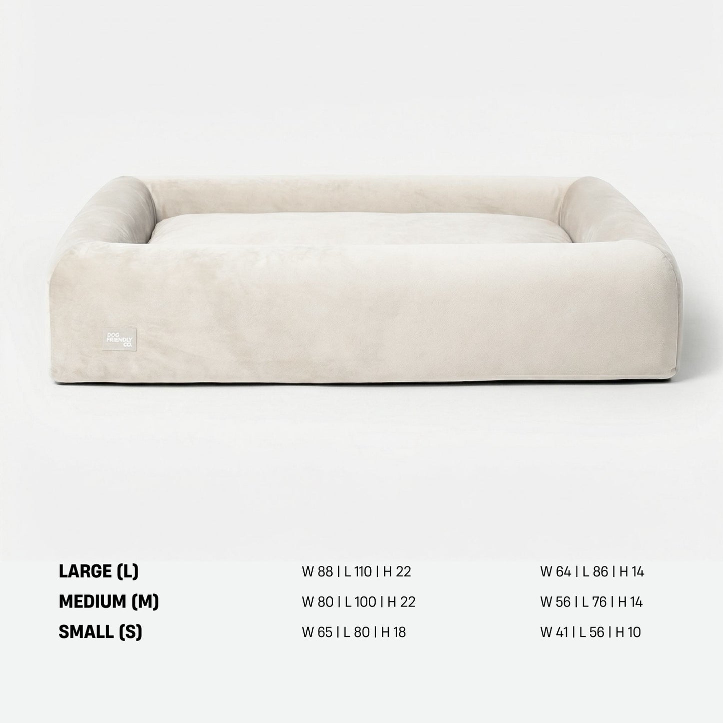 Premium Orthopedic Memory Foam Dog Bed - Beige (Large) (LP)