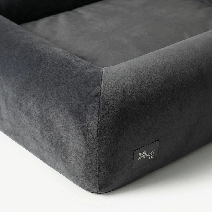 Premium Orthopedic Memory Foam Dog Bed - Charcoal (Large) (LP)