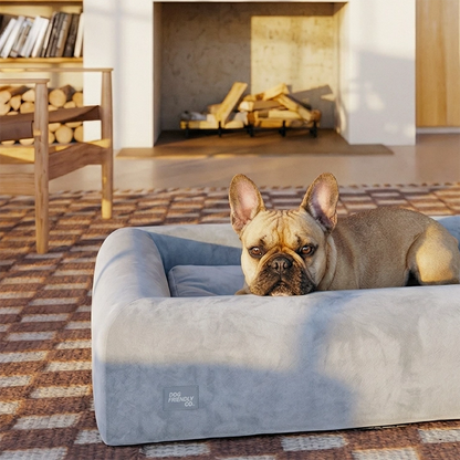 Premium Orthopedic Memory Foam Dog Bed - Grey (Small) (LP)