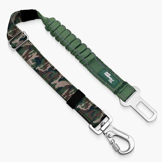 Dog Seat Belt - Green Camo