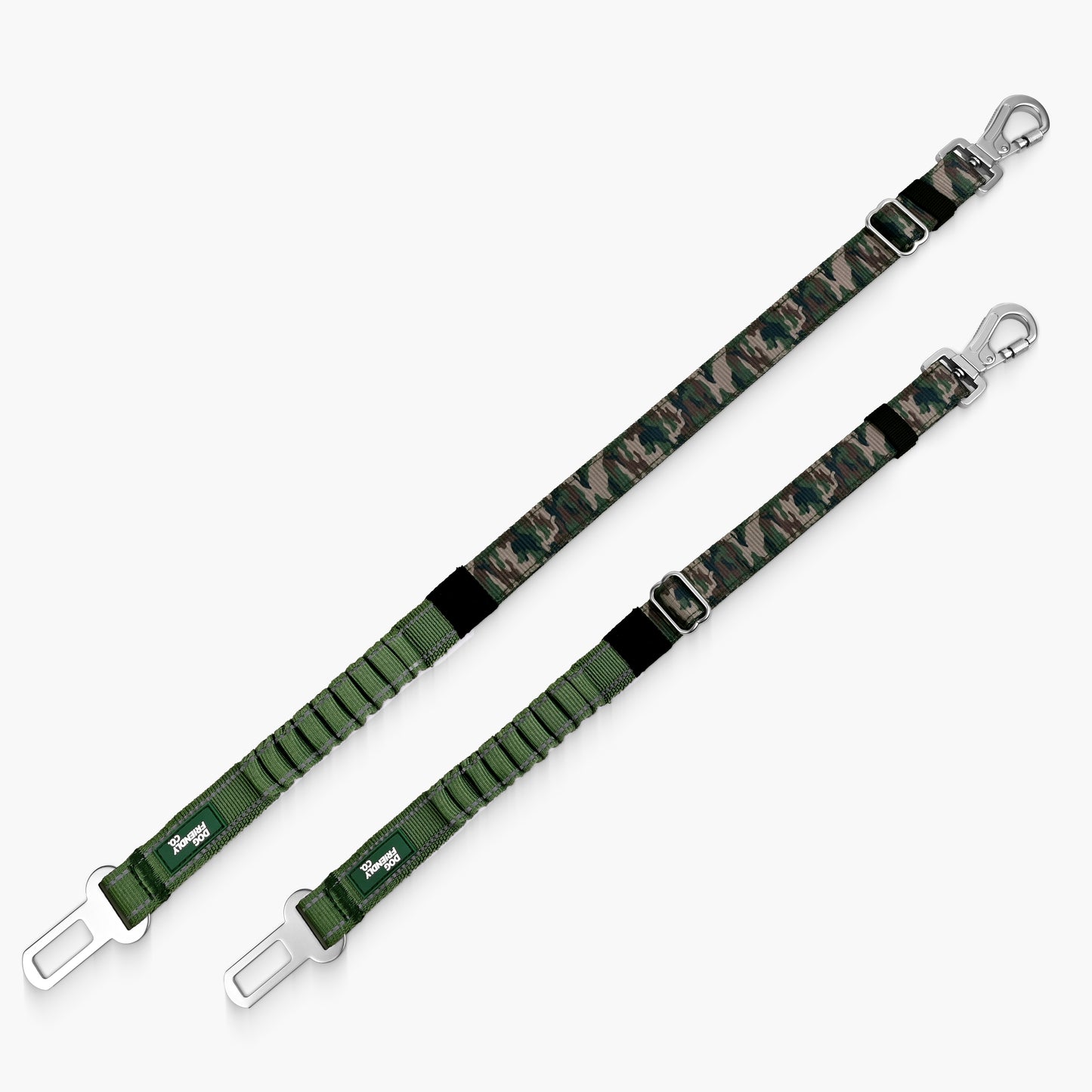 Dog Seat Belt - Green Camo