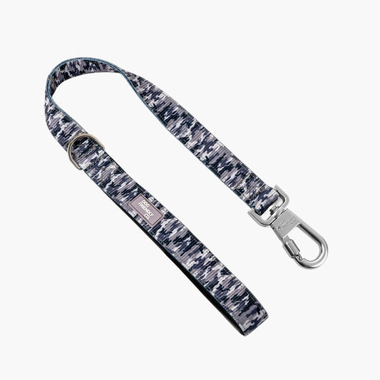 Short Trainer Dog Leash - Grey Camo