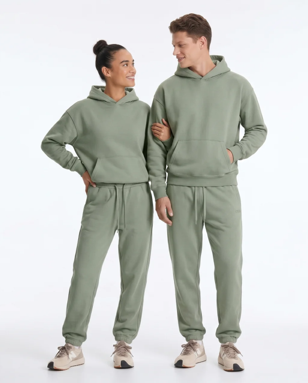 Tracksuit Set – Khaki – set on models